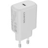 Biała ładowarka sieciowa CANYON OnCharge 200 z jednym portem USB-C.