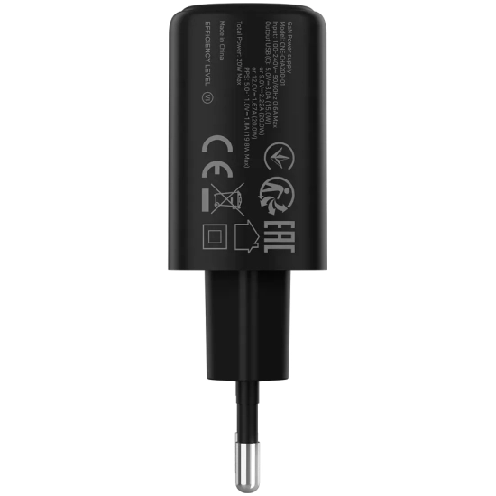 CANYON Ładowarka OnCharge 200 20W USB-C EU czarna
