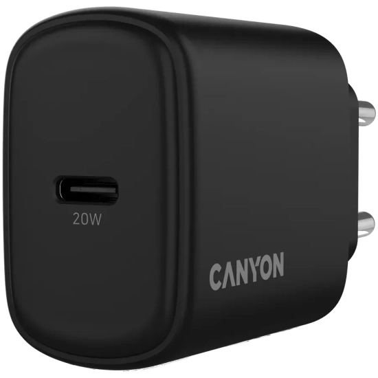 CANYON Ładowarka OnCharge 200 20W USB-C EU czarna