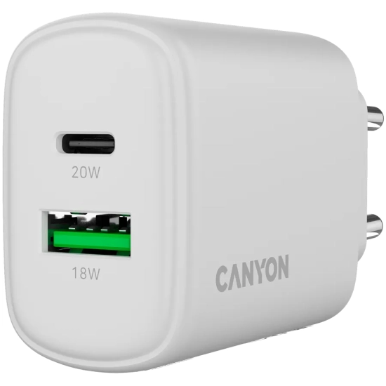 Canyon Ładowarka OnCharge 200 QC 20 W USB-C USB-A