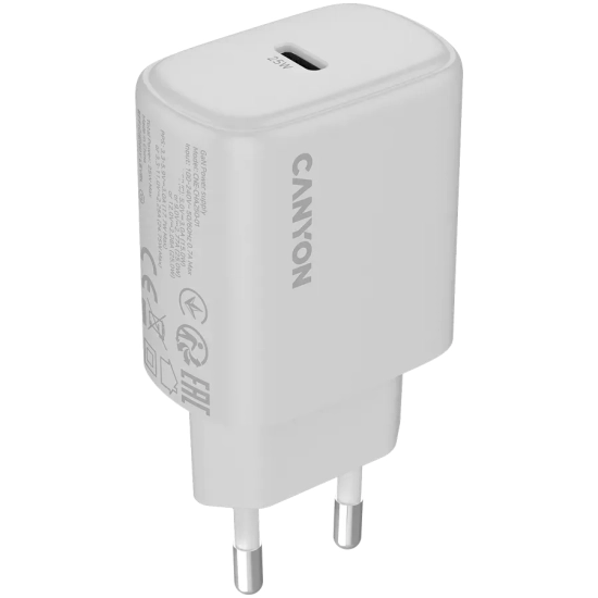 CANYON Ładowarka OnCharge 250 25W USB-C EU biała