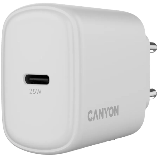 CANYON Ładowarka sieciowa OnCharge 250 25W 1xPD EU Biała