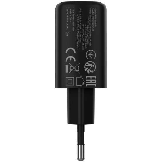 CANYON Ładowarka OnCharge 250 25W USB-C EU czarna