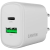 CANYON Ładowarka OnCharge 250 25W USB-C USB-A EU biała