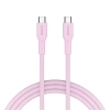 Kabel USB-C–USB-C CANYON OnWire 60CL CND-CCAP60AB10PK 60W 1m różowy