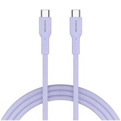 CANYON Kabel OnWire 60CL C-C 60W w oplocie 1m Fioletowy