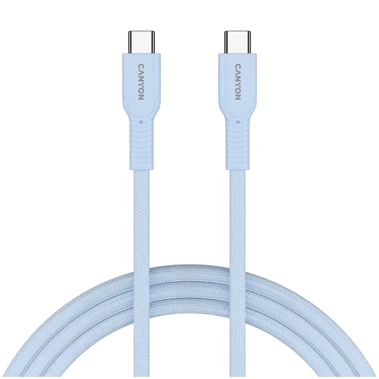 CANYON Kabel OnWire 60CL C-C 60W w oplocie 1 m Niebieski