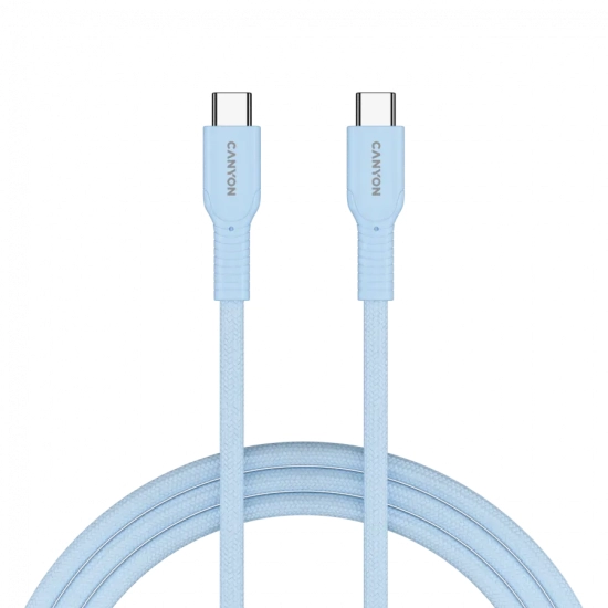 CANYON Kabel OnWire 60CL C-C 60W w oplocie 1 m Niebieski