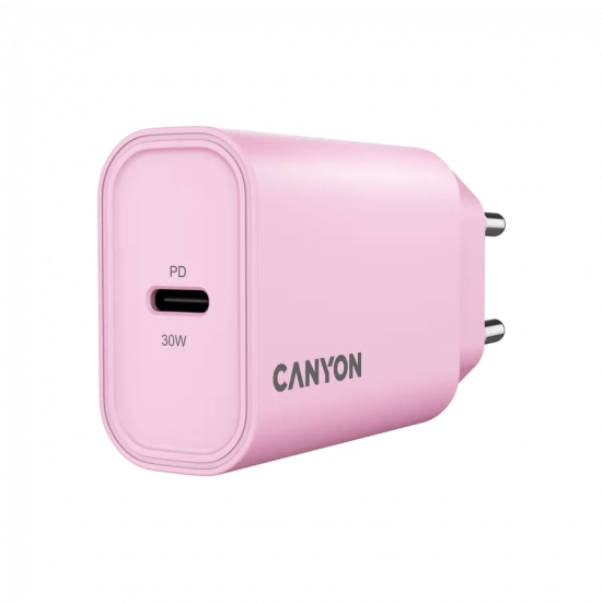 CANYON Ładowarka sieciowa OnCharge 30CL 30W 1xPD EU Różowa