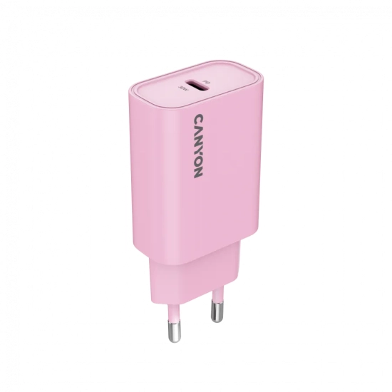 CANYON Ładowarka sieciowa OnCharge 30CL 30W 1xPD EU Różowa