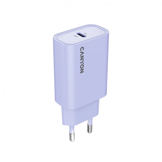 CANYON Ładowarka sieciowa OnCharge 30CL 30W 1xPD EU Fioletowa