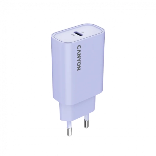 CANYON Ładowarka OnCharge 30CL 30W USB-C EU fioletowa
