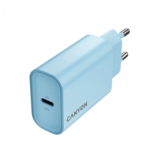 Canyon Ładowarka OnCharge 30CL 30 W USB-C PD niebieska