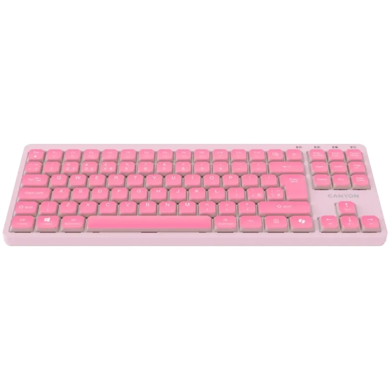Klawiatura CANYON OnType 10 mechaniczna TKL różowa