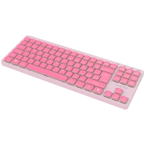 Klawiatura CANYON OnType 10 mechaniczna TKL różowa