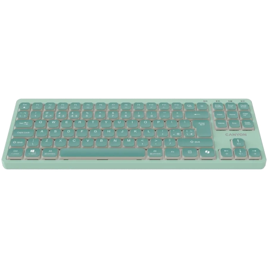 CANYON Keyboard OnType 10 Low Profile EN Wired Green
