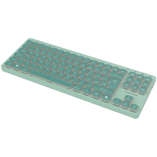 CANYON Keyboard OnType 10 Low Profile EN Wired Green