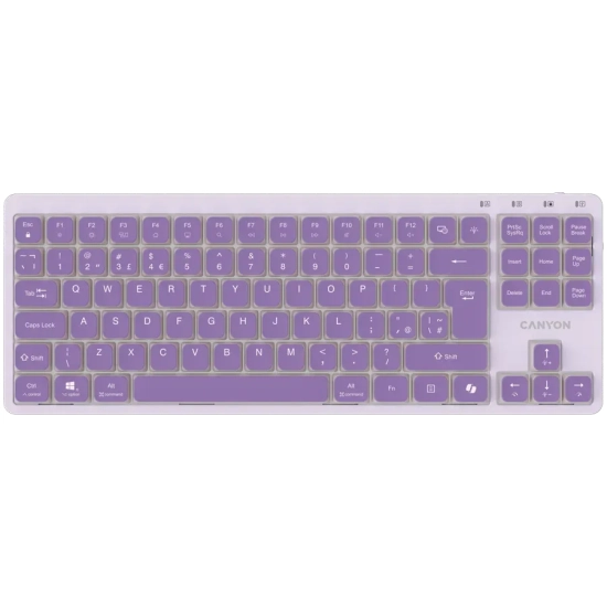 Klawiatura CANYON OnType 10 mechaniczna TKL fioletowa