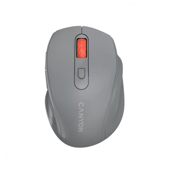CANYON Mysz bezprzewodowa 6 przyc. 2.4GHz 1600 DPI ciemnoszara