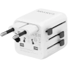 CANYON Adapter podróżny OnTour One EU UK US AUS biały