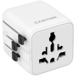 CANYON Adapter podróżny OnTour One EU UK US AUS biały