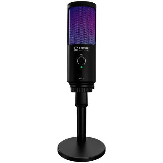 Mikrofon gamingowy LORGAR SMP40 RGB czarny