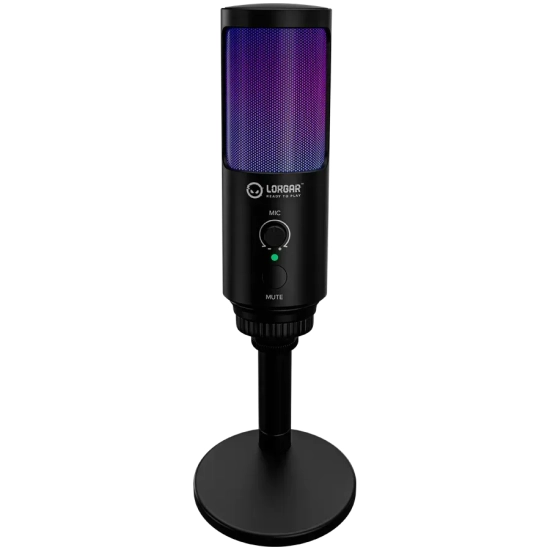 Mikrofon gamingowy LORGAR SMP40 RGB czarny