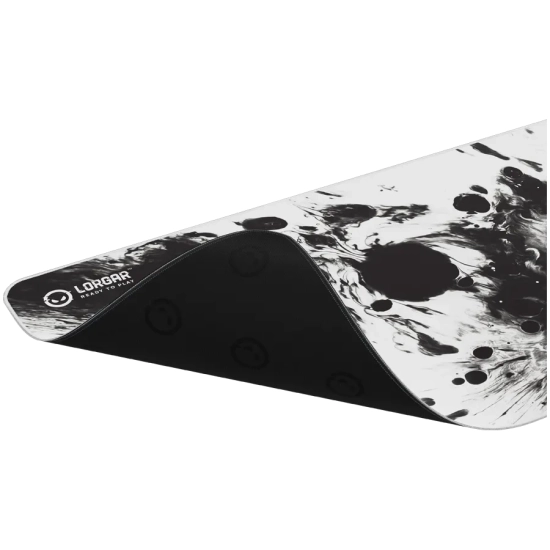 Lorgar Podkładka gamingowa Advanced MPA14XL 900×400×3 mm czarno-biała