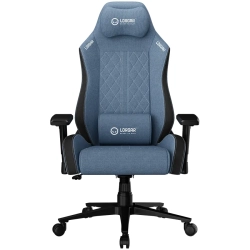 Fotel gamingowy LORGAR Pro CHA41 niebiesko-biały