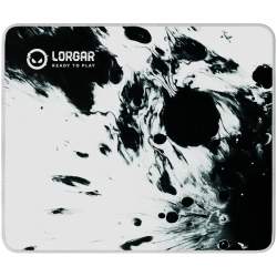 Podkładka gamingowa LORGAR Advanced MPA14M 360×300×3 mm w kolorze czarno-białym Podkładka gamingowa LORGAR Advanced MPA14M 360×300×3 mm w kolorze czarno-białym