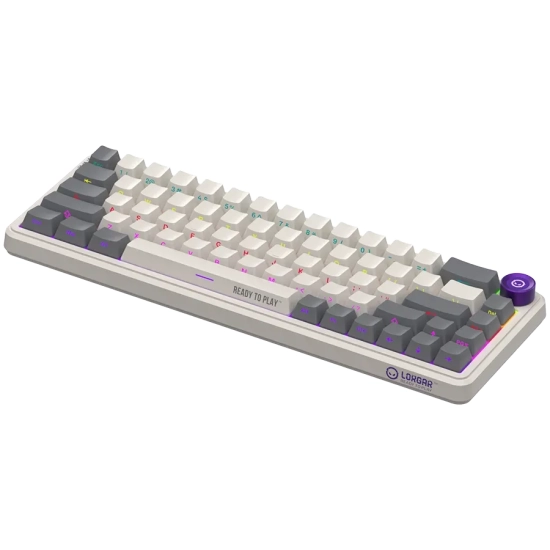 Klawiatura przewodowa gamingowa Lorgar KBA41M 65% Retro