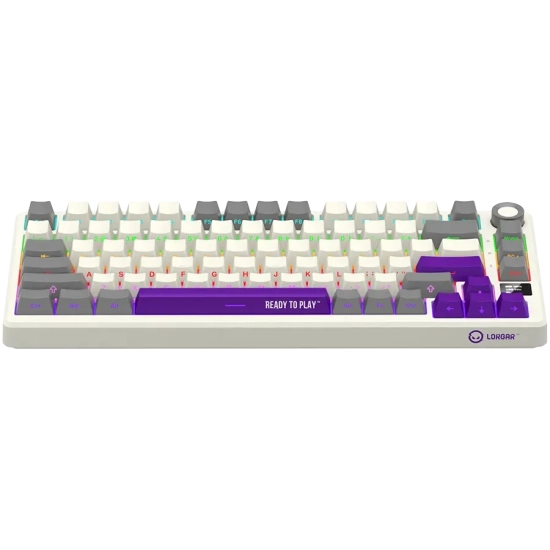 Klawiatura przewodowa gamingowa Lorgar Toxic Purple KBA4175 82 klawisze
