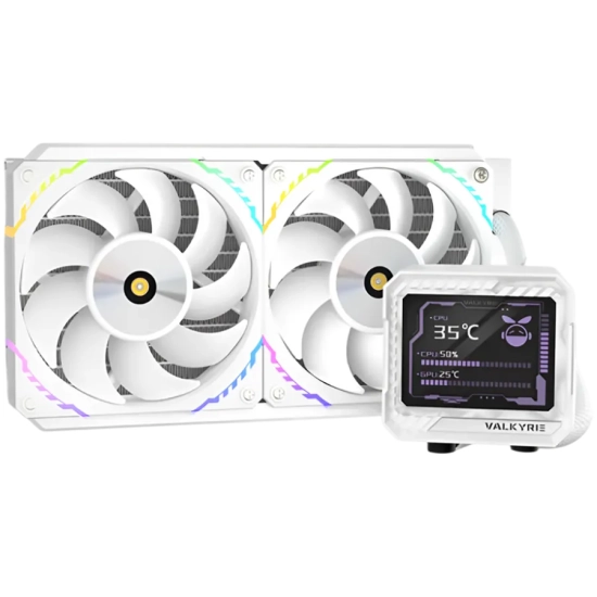 VALKYRIE V240 LCD White chłodzenie wodne AIO CPU Biały