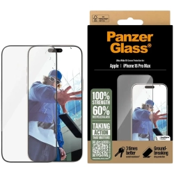 PanzerGlass Protector iPhone 16 Pro Max, Ultra-Wide Fit
