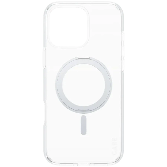 PANZERGLASS Feature Case Transparent w. Silver Kickstand & MagSafe iPhone