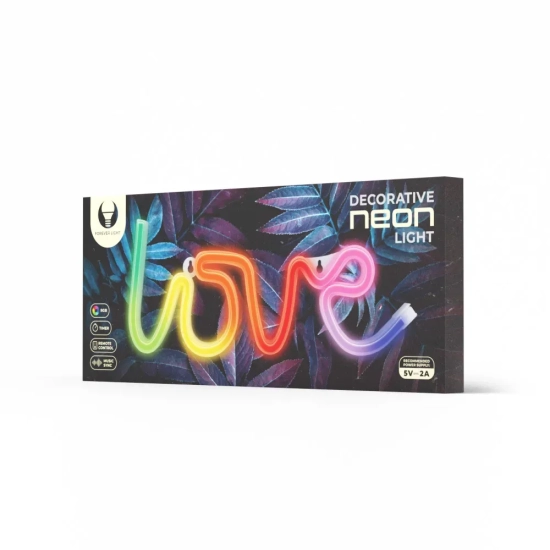 Neon LED RGB Forever Light LOVE FLRN01 z pilotem