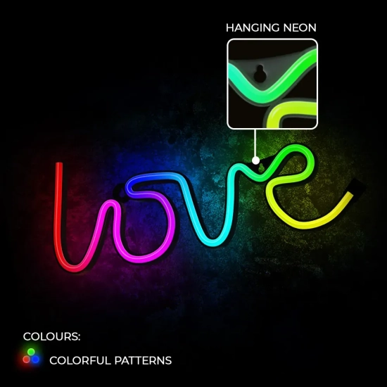 Neon LED RGB Forever Light LOVE FLRN01 z pilotem