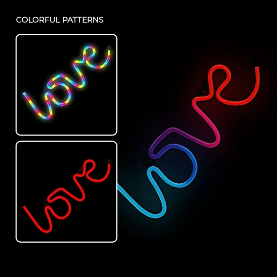 Neon LED RGB Forever Light LOVE FLRN01 z pilotem