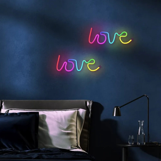 Neon LED RGB Forever Light LOVE FLRN01 z pilotem