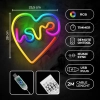 Neon LED RGB Forever Light LOVE w sercu FLRN02 z pilotem