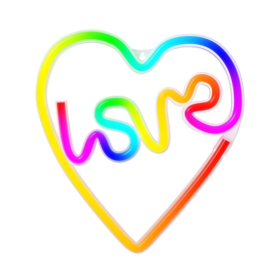 Neon LED RGB Forever Light LOVE w sercu FLRN02 z pilotem