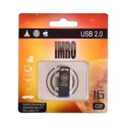 Pendrive Imro Black Black/16G 16GB USB 2.0 w czarnym wariancie.