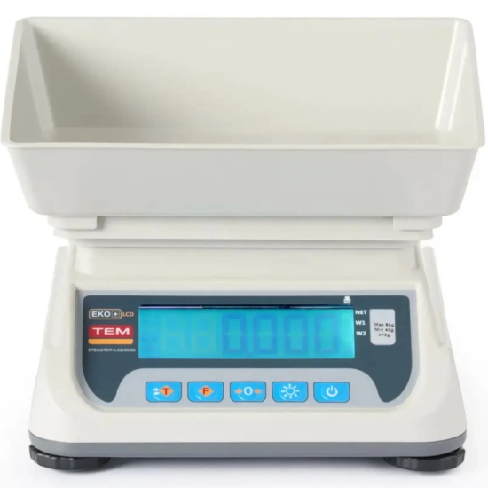 Waga sklepowa TEM ECO+ TEKO+LCD15C-P1-B1 z legalizacją i RS232, 15 kg / 5 g
