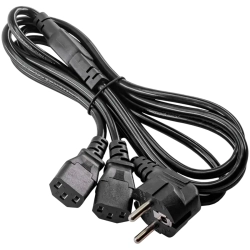 Rozdzielacz Akyga AK-PC-04A CEE 7/7-2x IEC C13 1,8 m