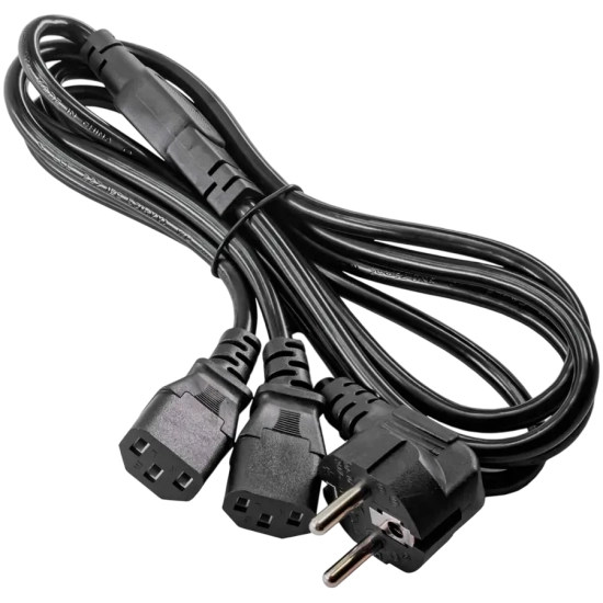 Rozdzielacz Akyga AK-PC-04A CEE 7/7-2x IEC C13 1,8 m