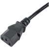 AKYGA Kabel zasilający Akyga AK-PC-03A przedłużacz CCA IEC C13 / C14 1.8 m