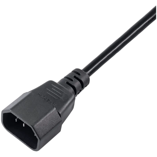 AKYGA Kabel zasilający Akyga AK-PC-03A przedłużacz CCA IEC C13 / C14 1.8 m