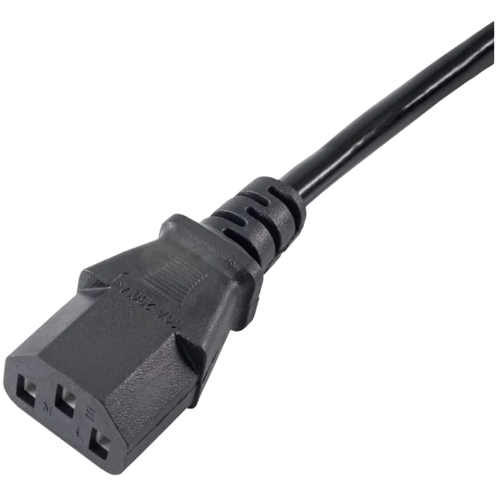 AKYGA Kabel zasilający Akyga AK-PC-03A przedłużacz CCA IEC C13 / C14 1.8 m