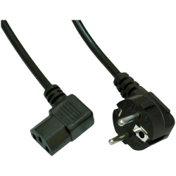 Kabel Akyga AK-PC-02A CEE 7/7-IEC C13 1,5 m kątowy