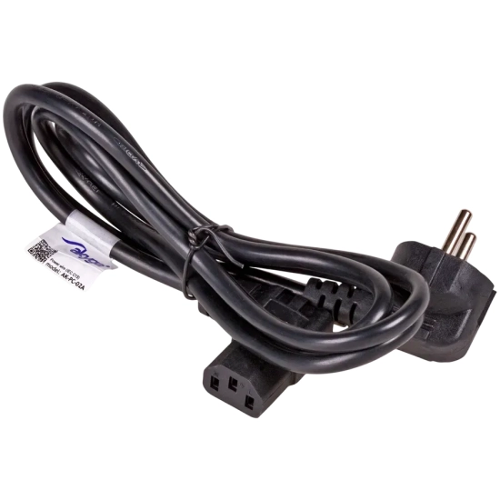 Kabel Akyga AK-PC-02A CEE 7/7-IEC C13 1,5 m kątowy